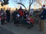 Christmas caroling at Pueblo House
